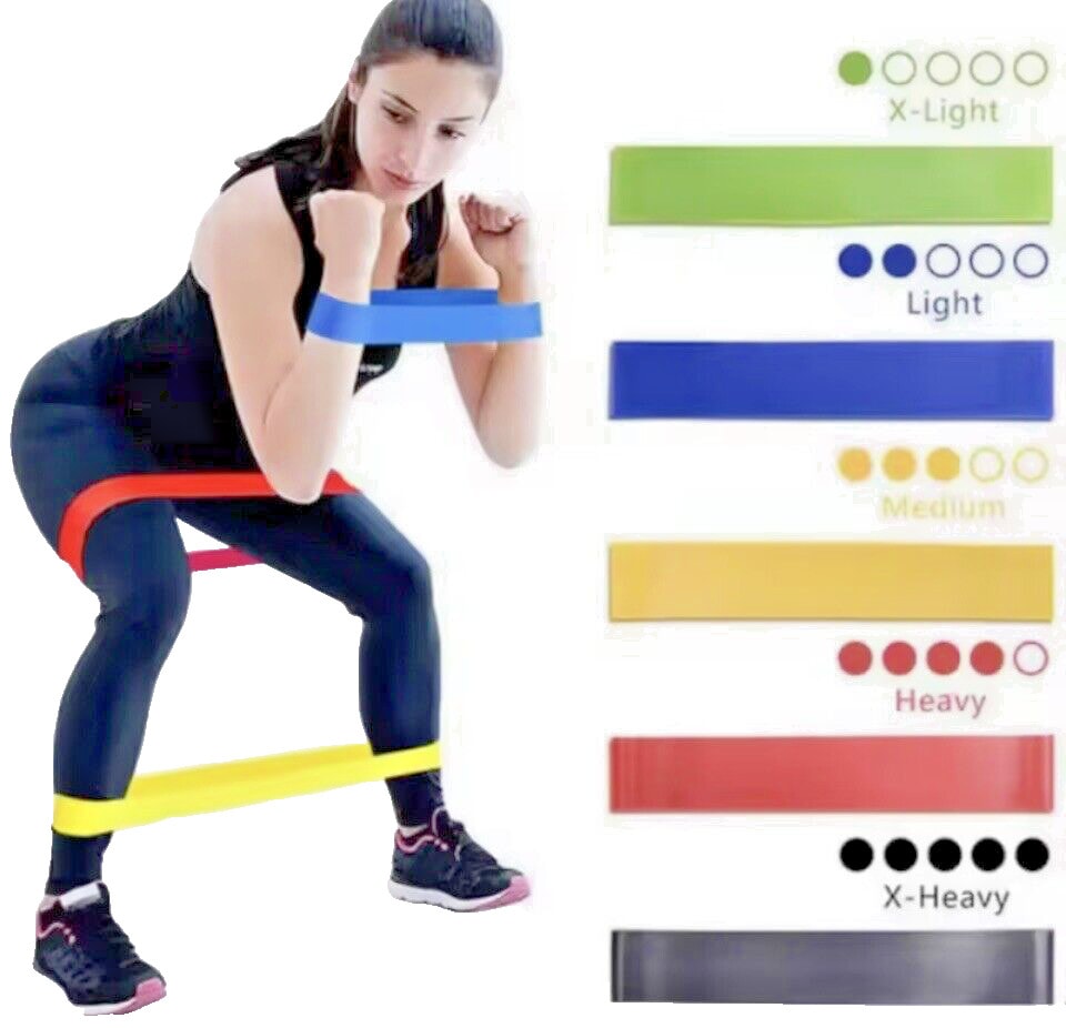 Premium Resistance Bands Set Of 5 - for Strength Training and Yoga