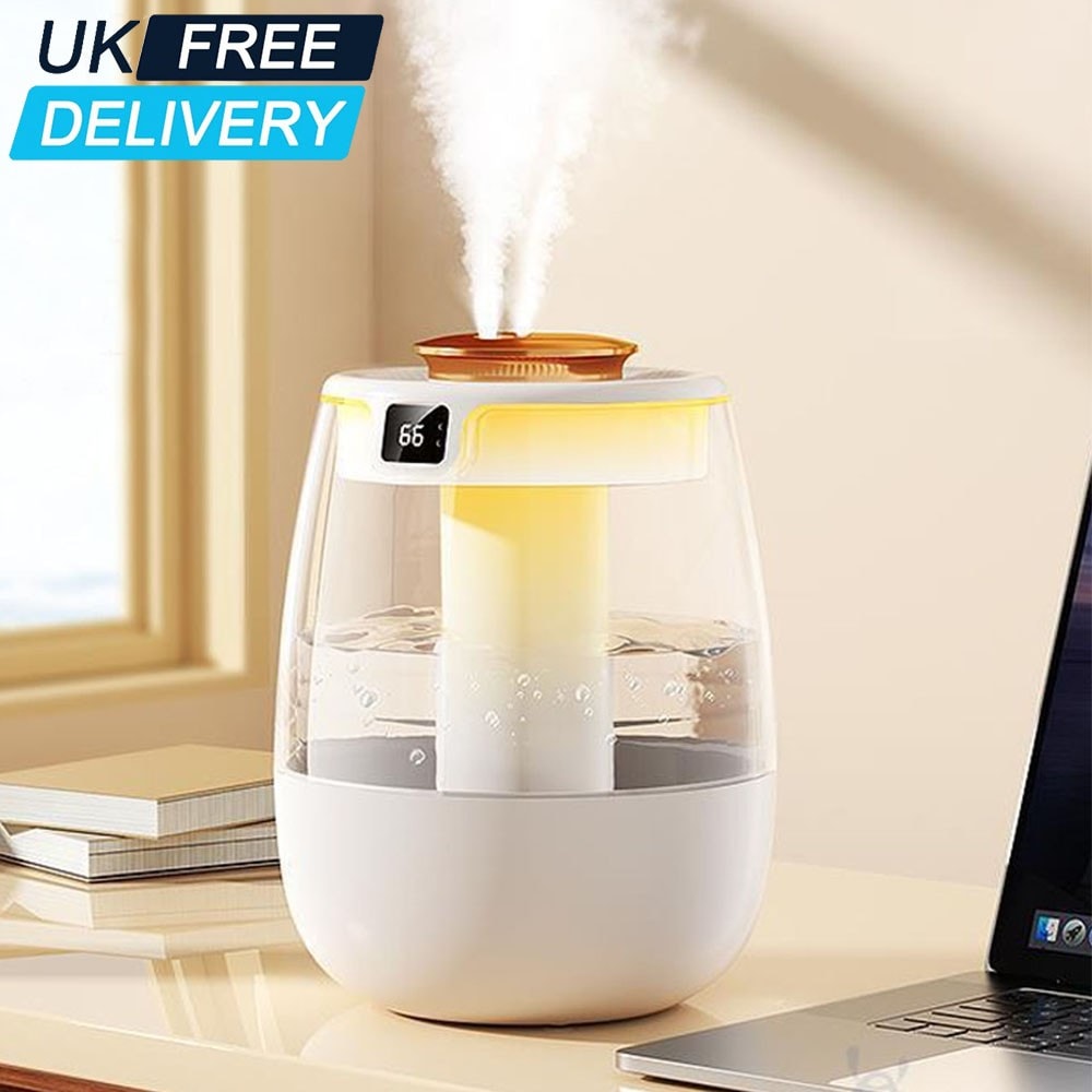 1.3L Mist Air Humidifier Quiet for Bedroom Home Office Baby Room Air Purifier UK