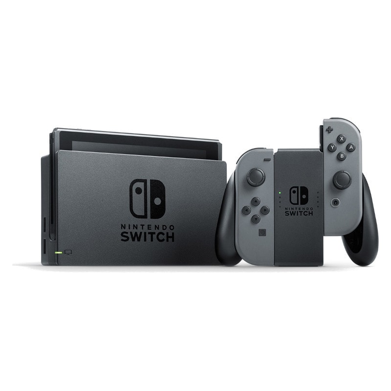 Nintendo Switch V1 (2017)- 32GB - Grey Gaming Console Grey Joy-Controller - Good
