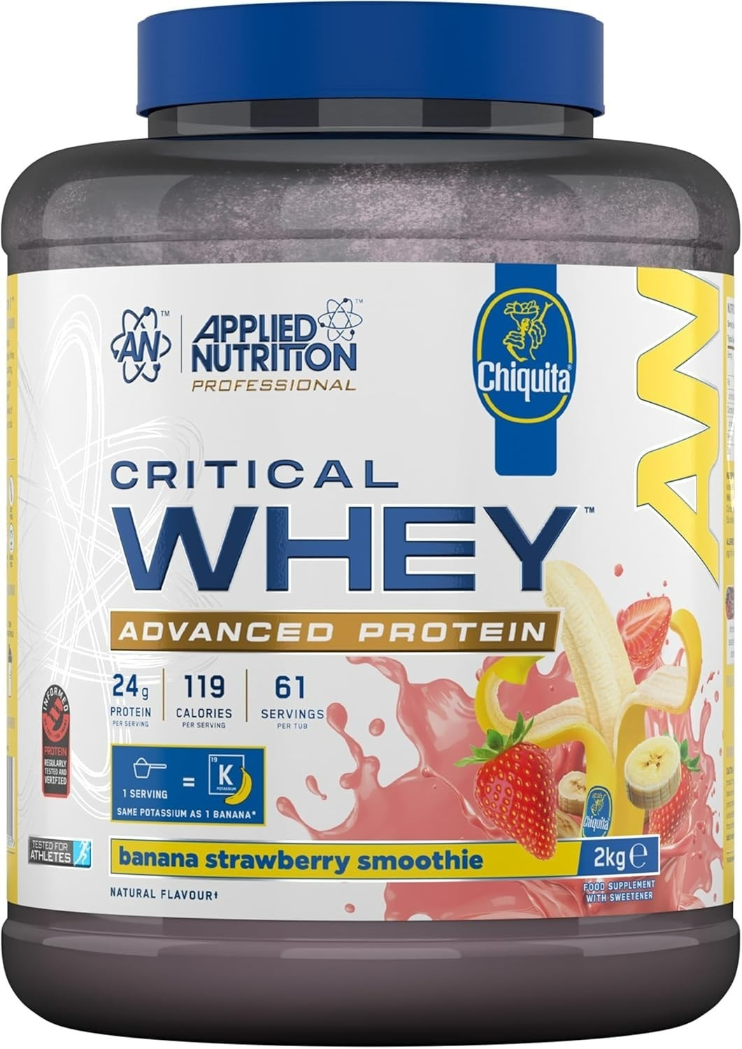 Critical Whey Protein Powder 24g Protein Low Calories 61 Servings