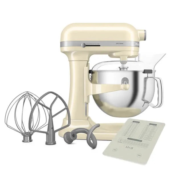 Food Mixer by KitchenAid - 5.6L, Cream, Bowl-Lift, Heavy Duty Design, Pro Style