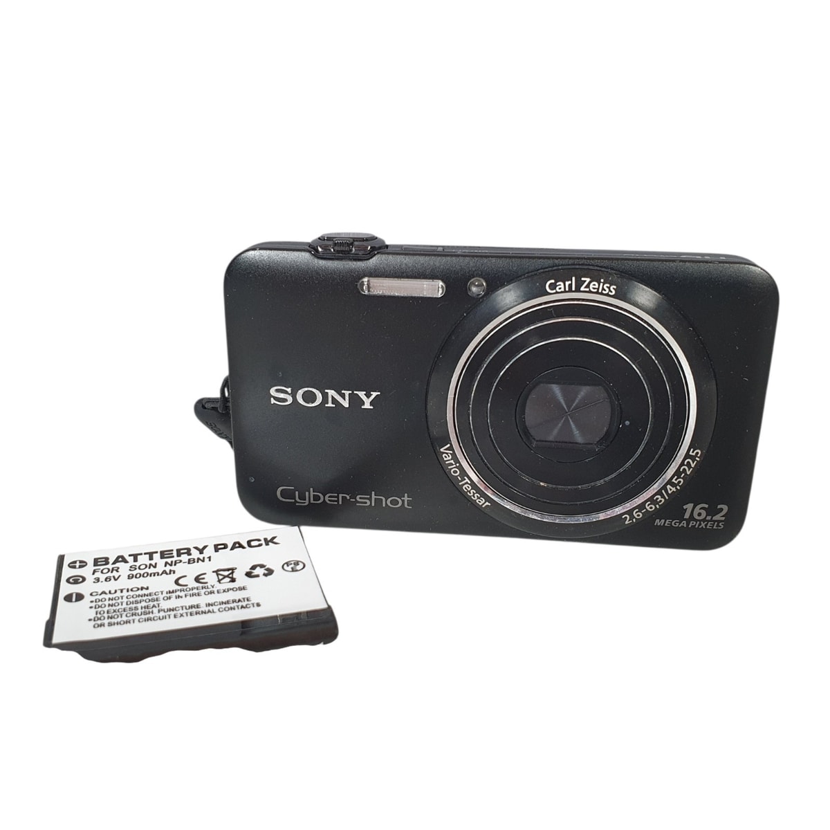 Sony Cyber-Shot DSC-WX7 Digital Camera 16.2MP Black 5x Optical Zoom New Battery