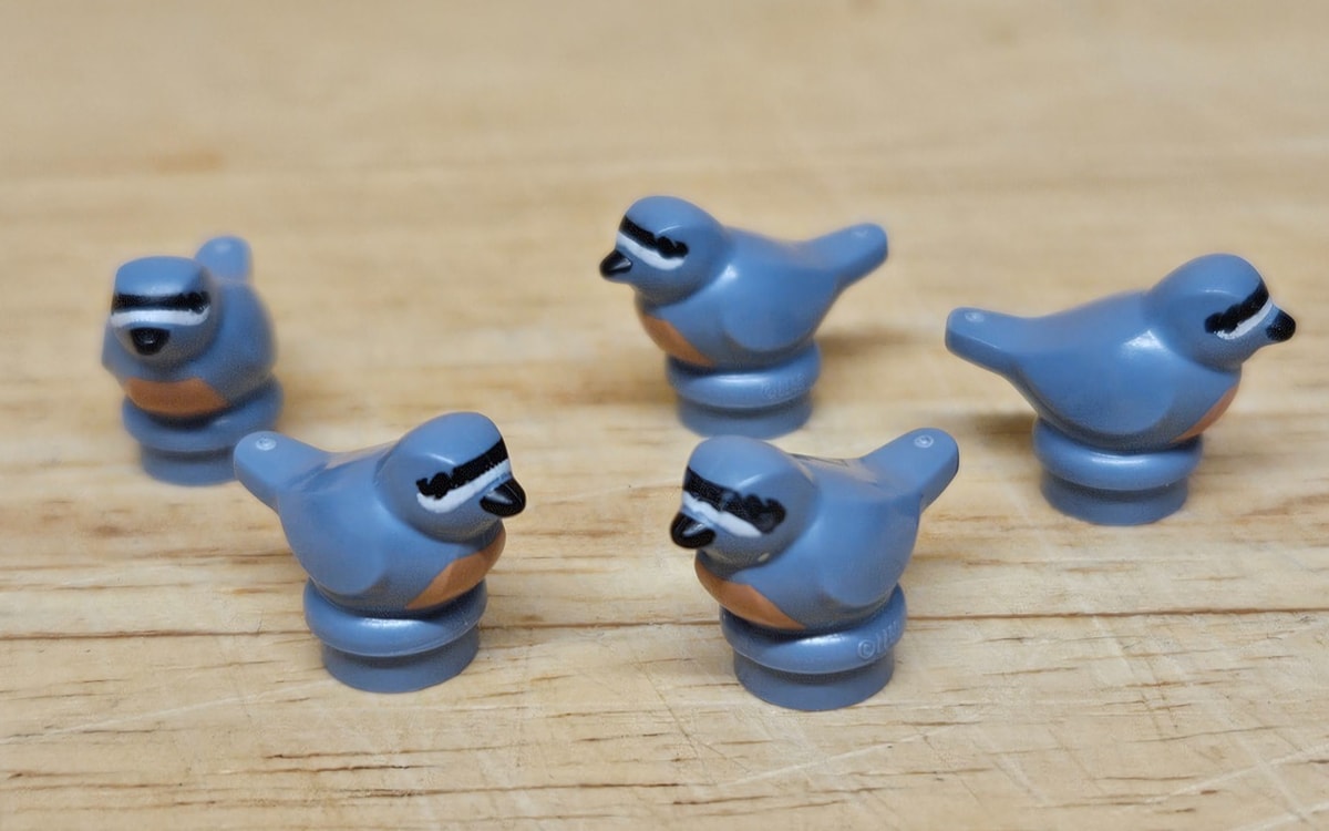LEGO Birds x5 Sand Blue Animals RARE from set 11372 Autumn Cottage Garden NEW