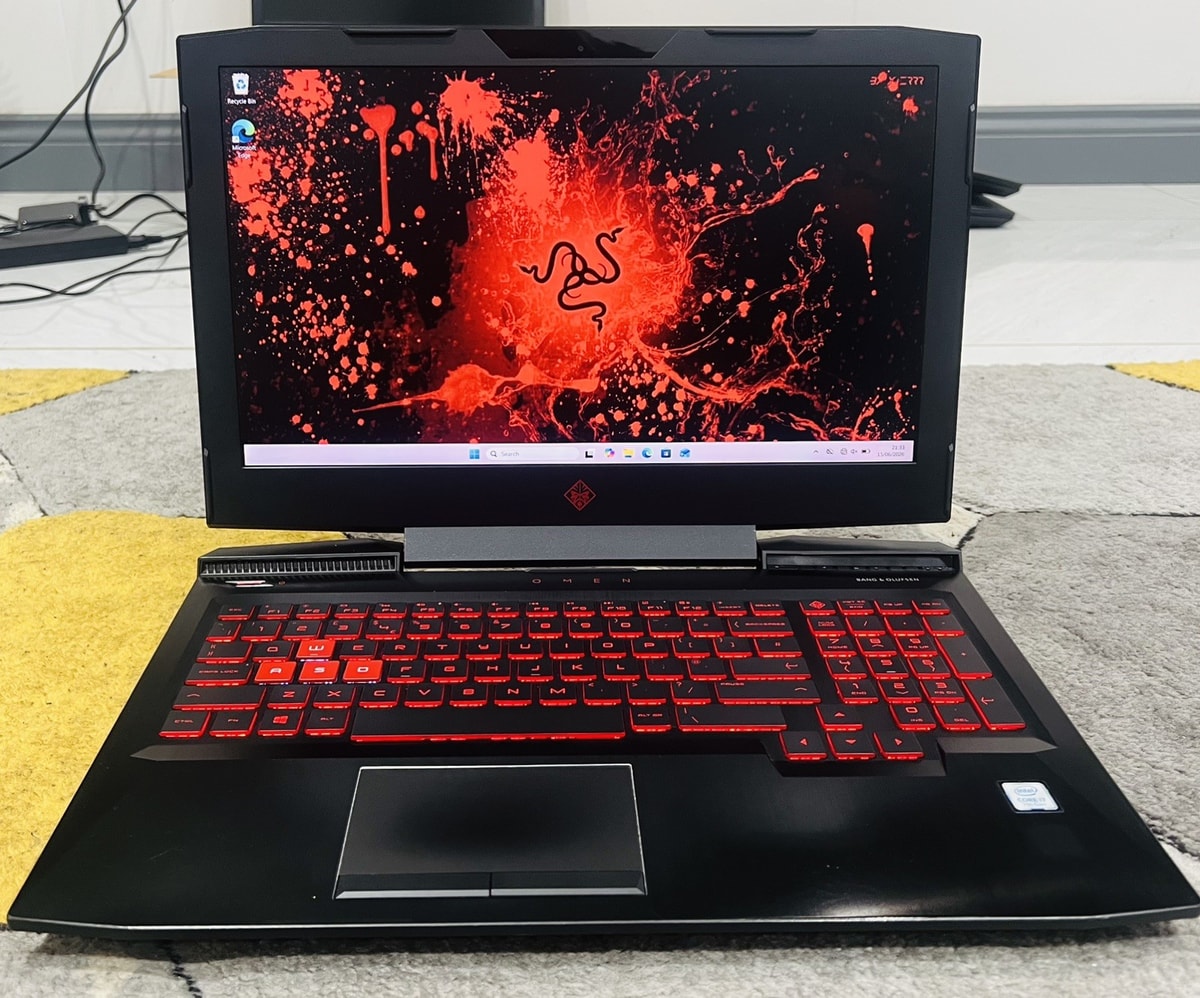 Gaming HP Omen ,15.6" Laptop, Core i7-7700HQ, 16GB Ram,128GB SSD+1TB HDD, Win 11