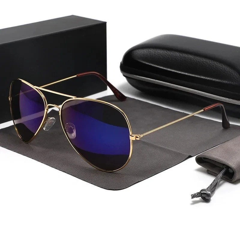 Retro Aviation Pilot UV400 Sunglasses Classic Vintage Style Men Women UK 2025*