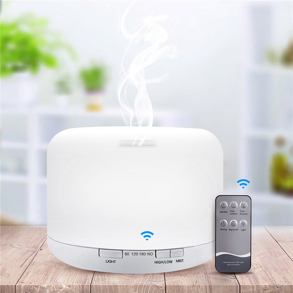 500ml Ultrasonic Air Humidifier Aromatherapy Diffuser 7 LED with Remote Control