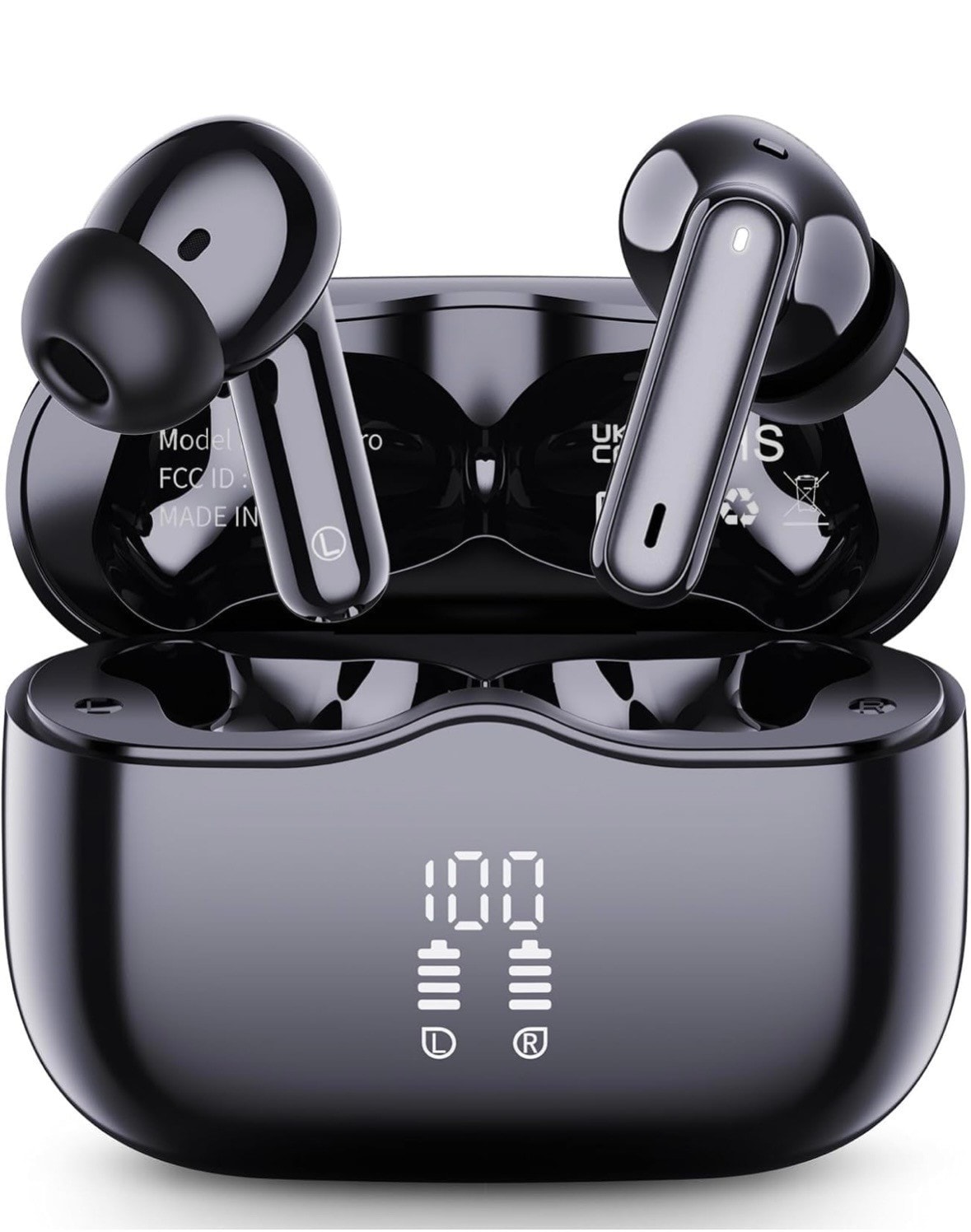 Wireless Earbuds, Bluetooth 5.3 Headphones in Ear with HiFi Stereo Deep Bass