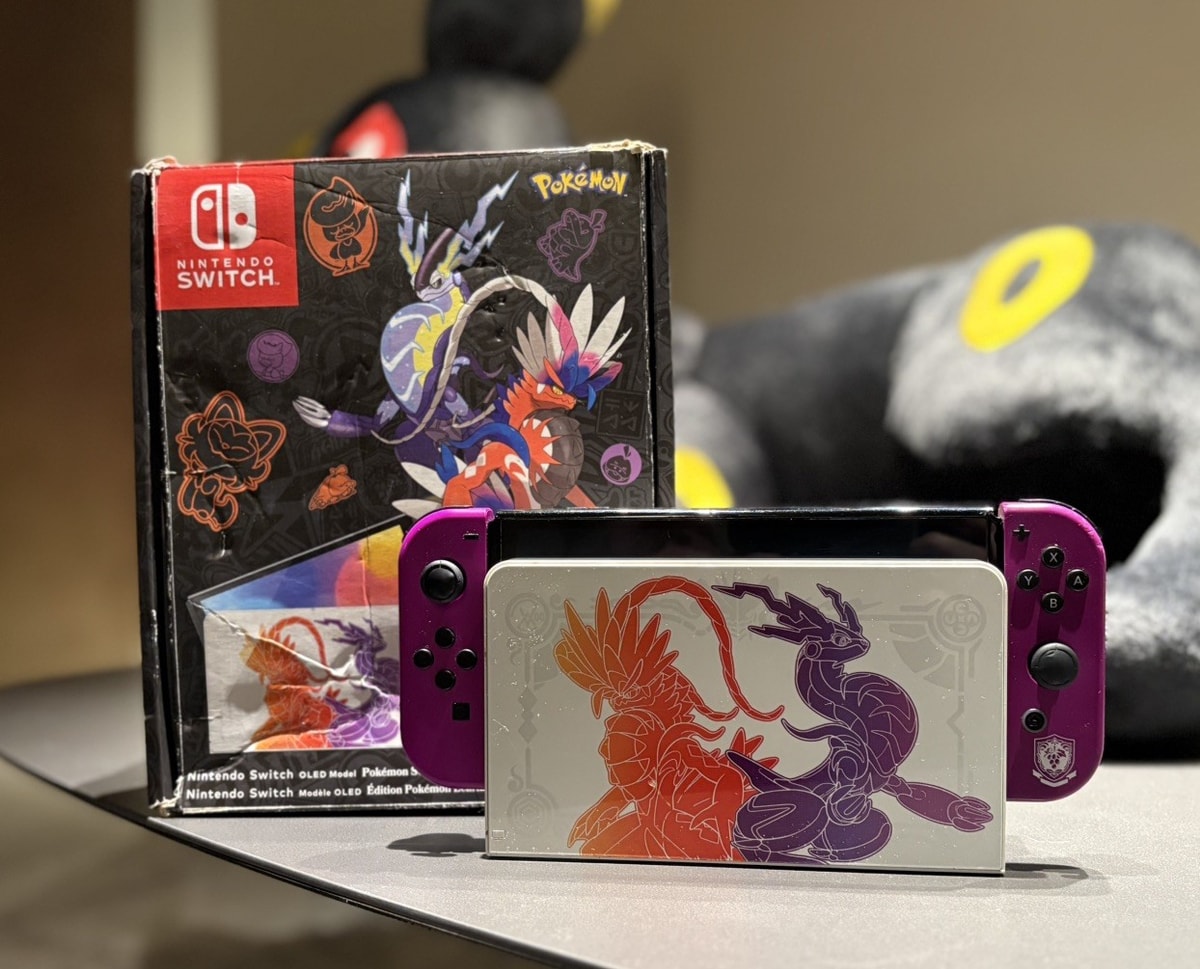 Nintendo Switch OLED Pokémon Scarlet & Violet Edition Console Boxed – Working