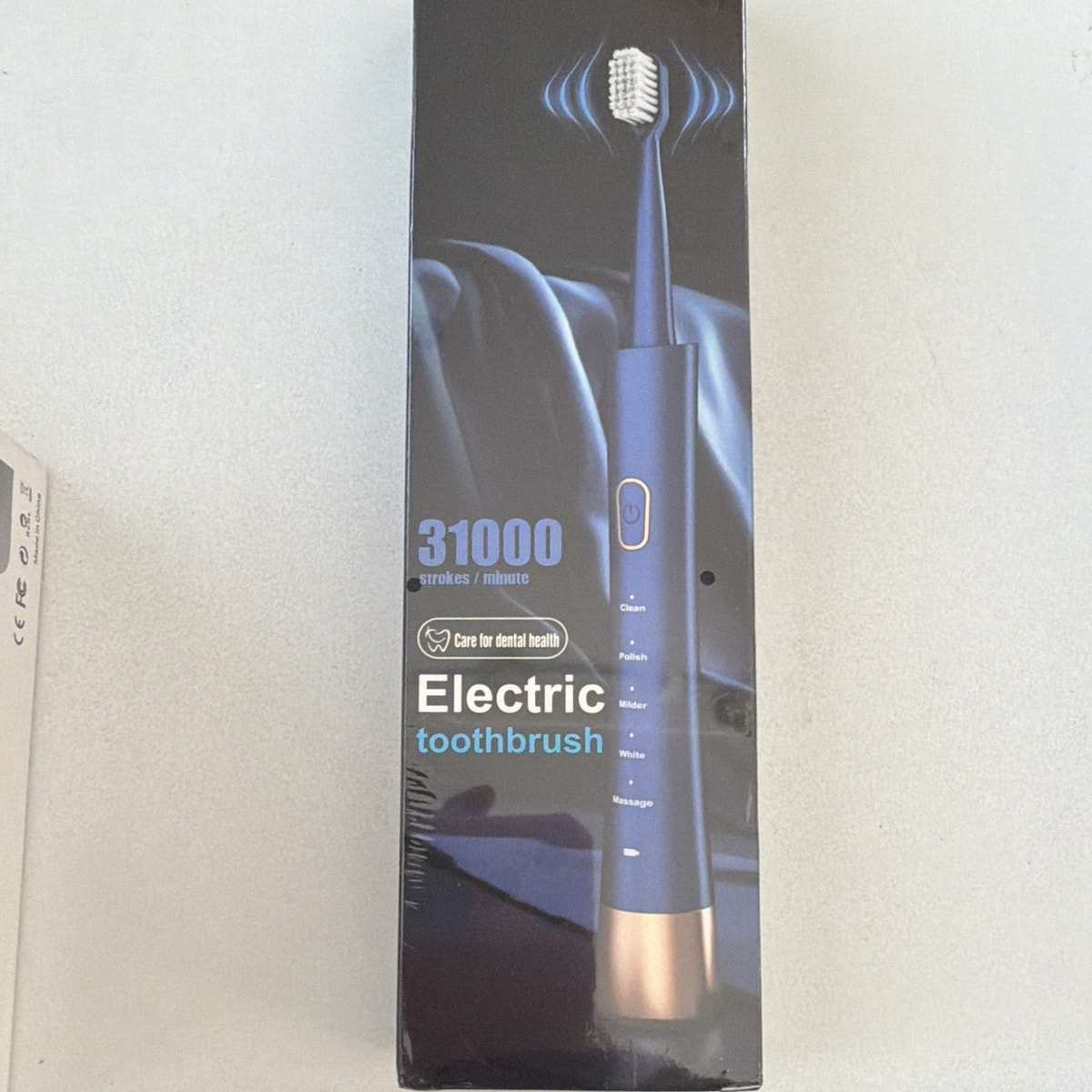 Sonic Electric Toothbrush 31,000 Strokes/Min Rechargeable 5 Speed XM-806 Blue
