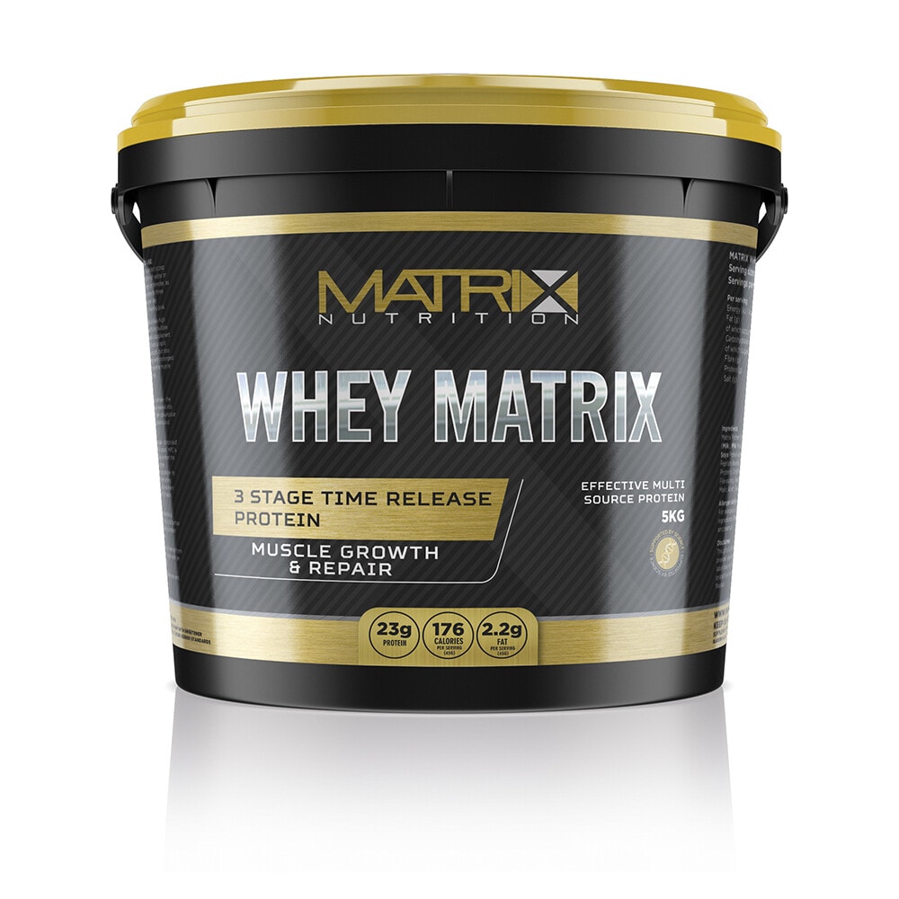 MATRIX NUTRITION WHEY PROTEIN POWDER - MUSCLE GROWTH - ALL FLAVOURS & SIZES