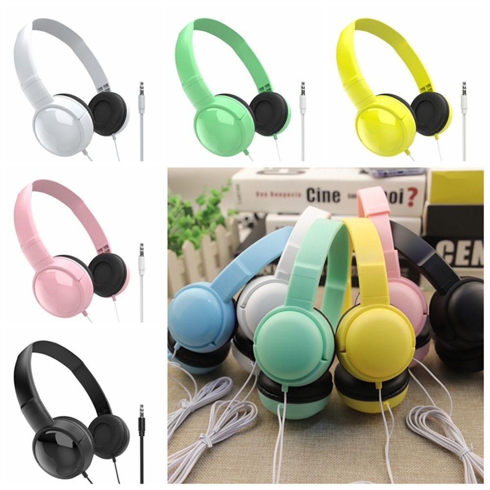 3.5 mm Wierd Headphones Kids Earphones Over Ear Stereo Headband Gaming Headset～