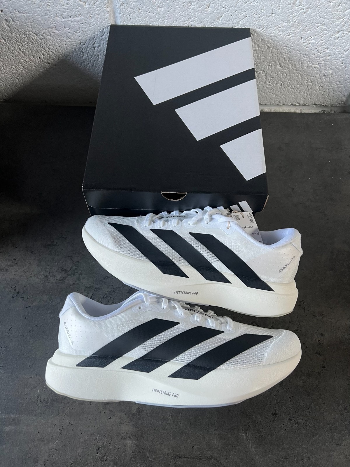 Adidas Evo SL Running Shoes - White - Size UK10.5 - Free UK Delivery