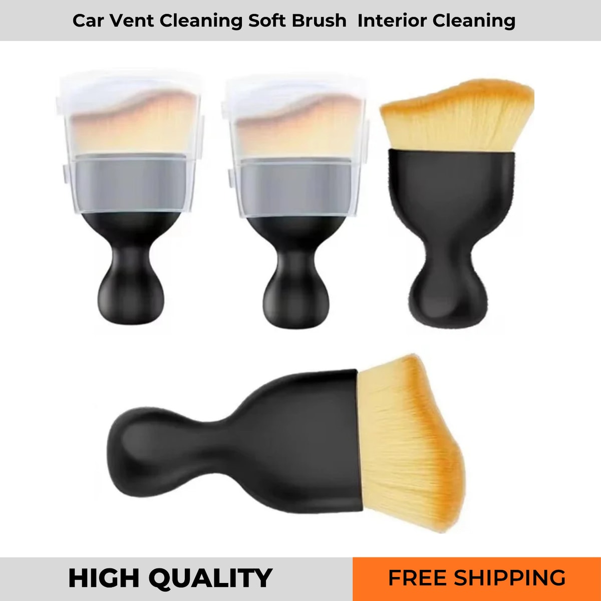 1x Car Interior Accessories Cleaning Brush Air Conditioner Vent Clean Brush Tool