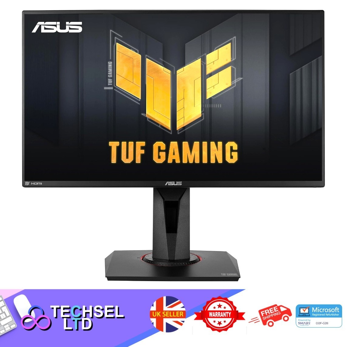 ASUS TUF VG259QR LED-Monitor Full HD (1080p) 165Hz Gaming Monitor NEW