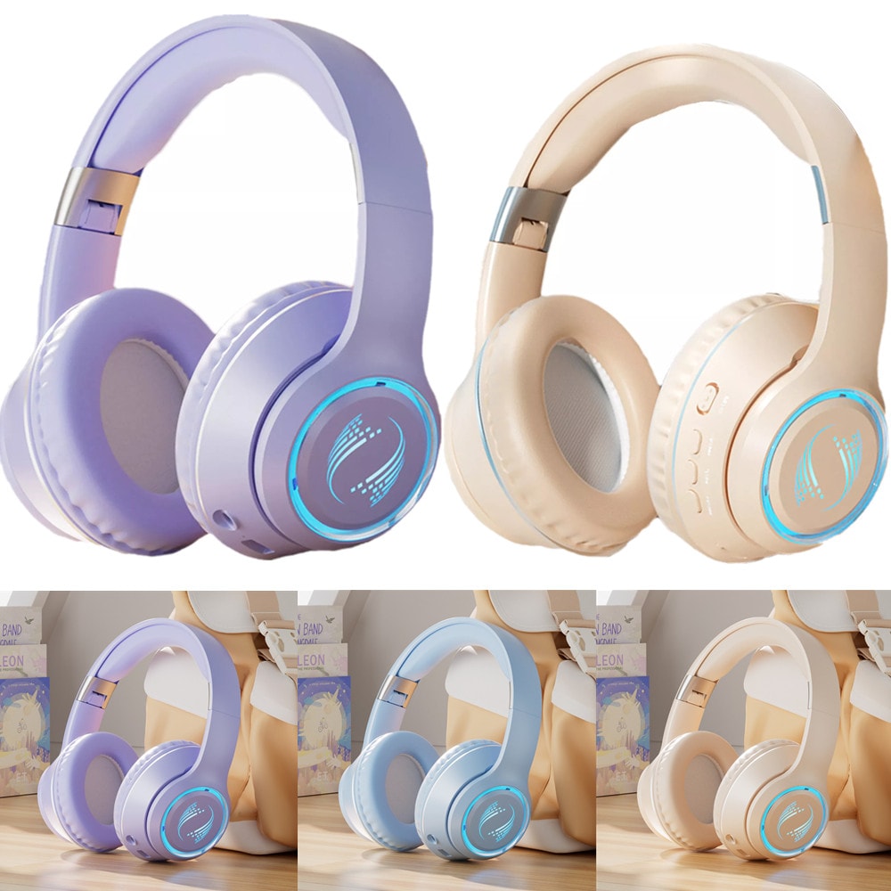 Wireless Bluetooth Headphones Noise Cancelling Over-Ear Earphones HiFi Stereo DJ