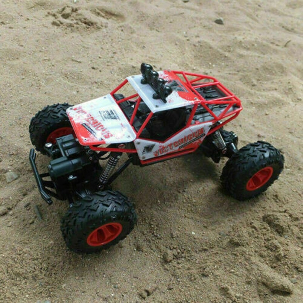 RED Large RemoteControl RC Cars Big Wheel Car Monster Truck 4WD Kid Toy Electric