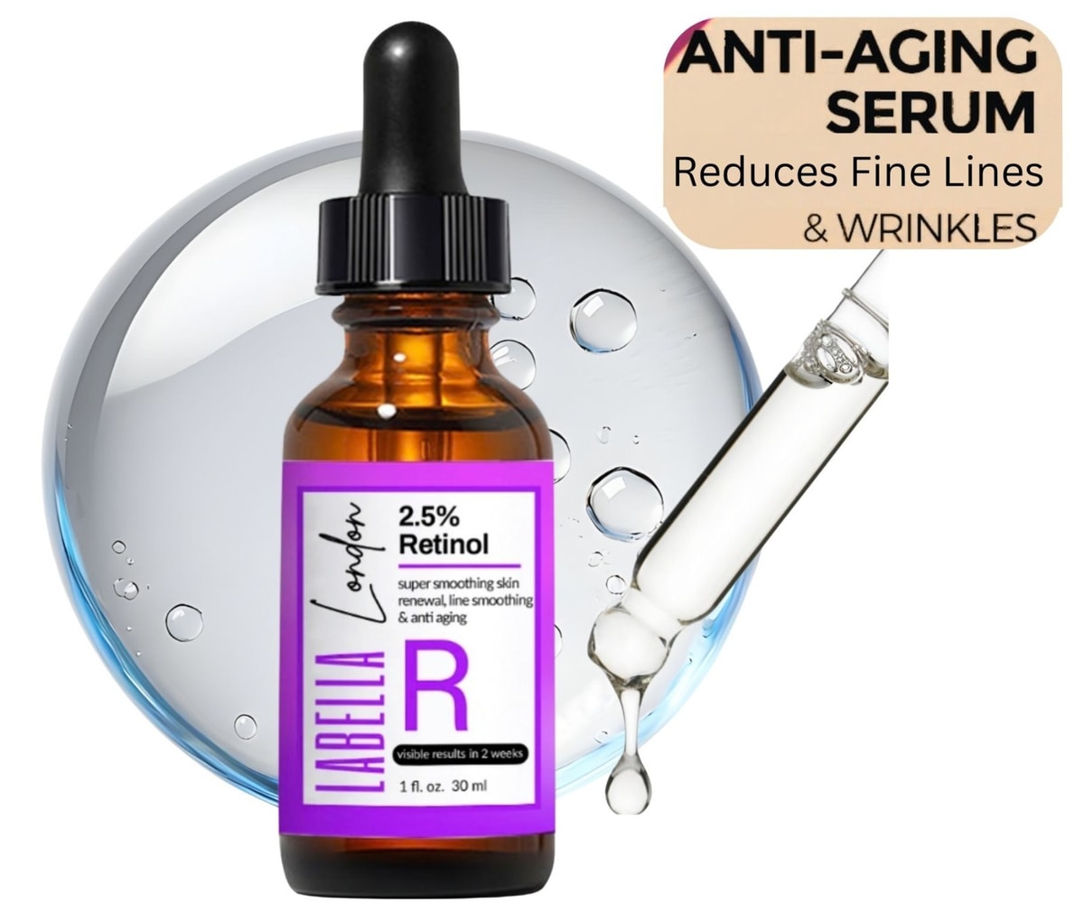Retinol 2.5% Vitamin A,C & E Collagen face Serum Anti Aging Wrinkles Acne 30ml