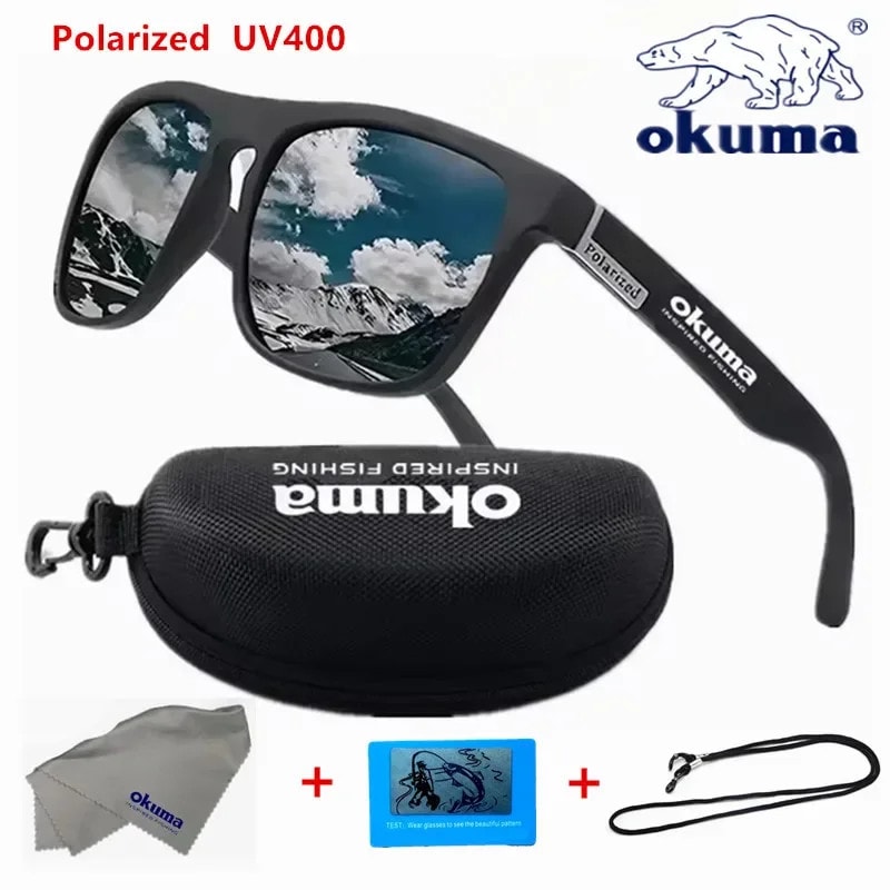 Okuma Polarized Sunglasses UV400 Men Women Fishing Driving Cycling Outdoor UK
