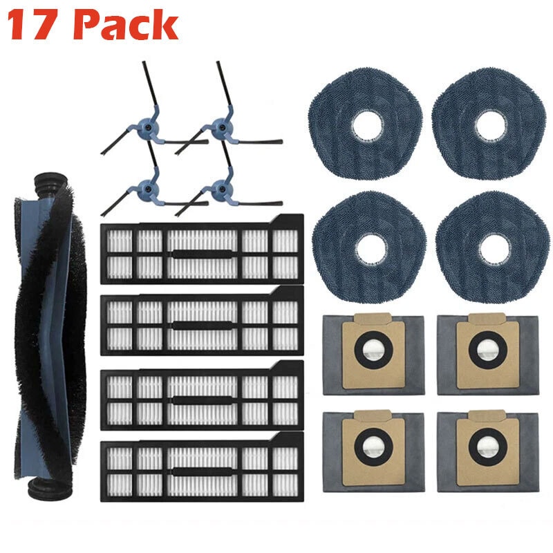 For Eufy X10 Pro Omni Robot Vacuum Cleaner Side Brush Hepa Filter Mop Dust Bags