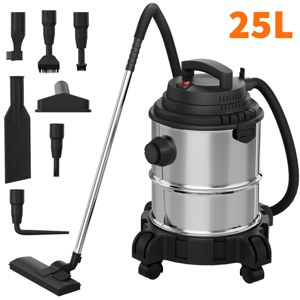 2200W Compact Cyclone Vacuum Cleaner 25L Bagless for Wet and Dry Cleaning