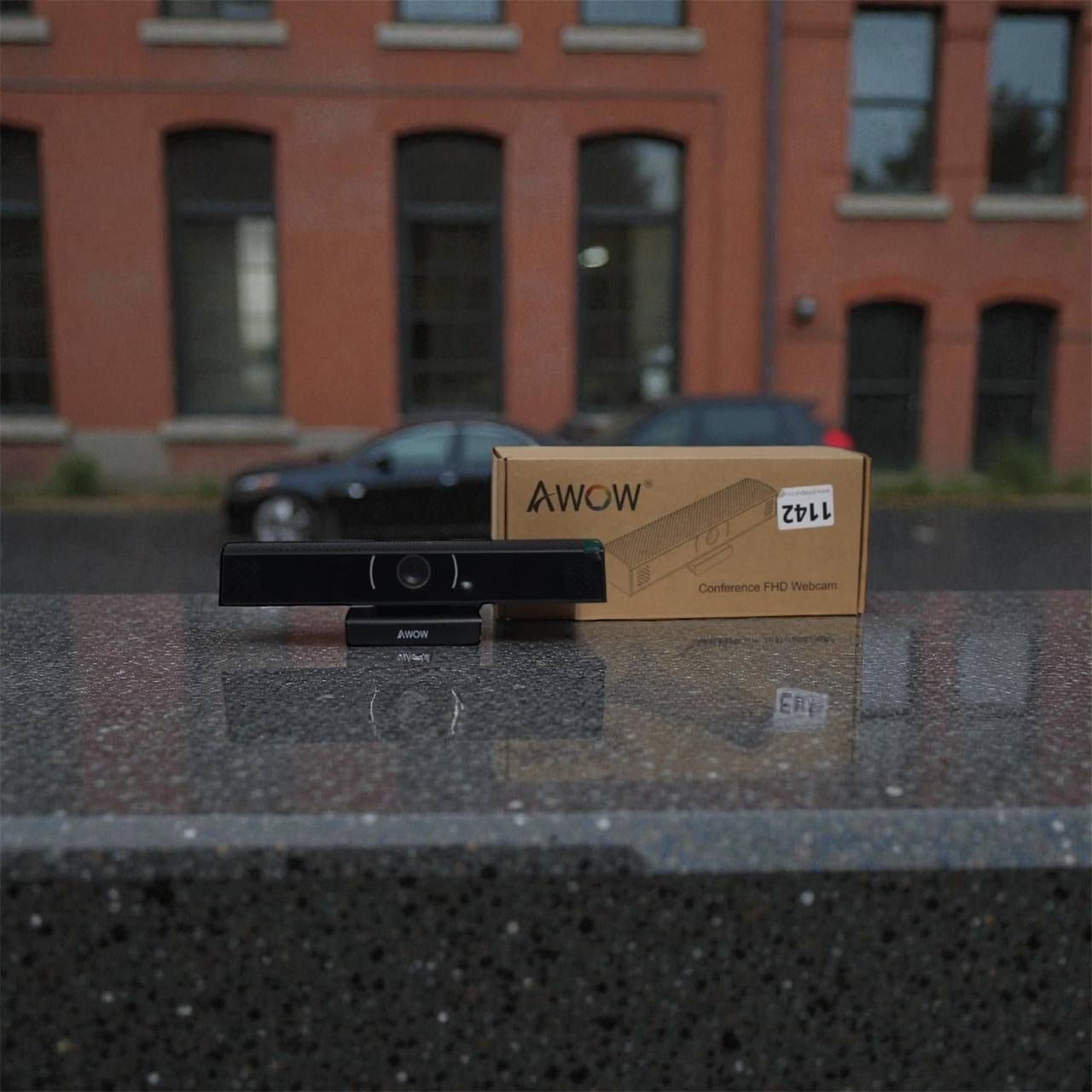 AWOW Conference FHD Webcam – Full HD 1080p Wide-Angle USB Camera for Meetings