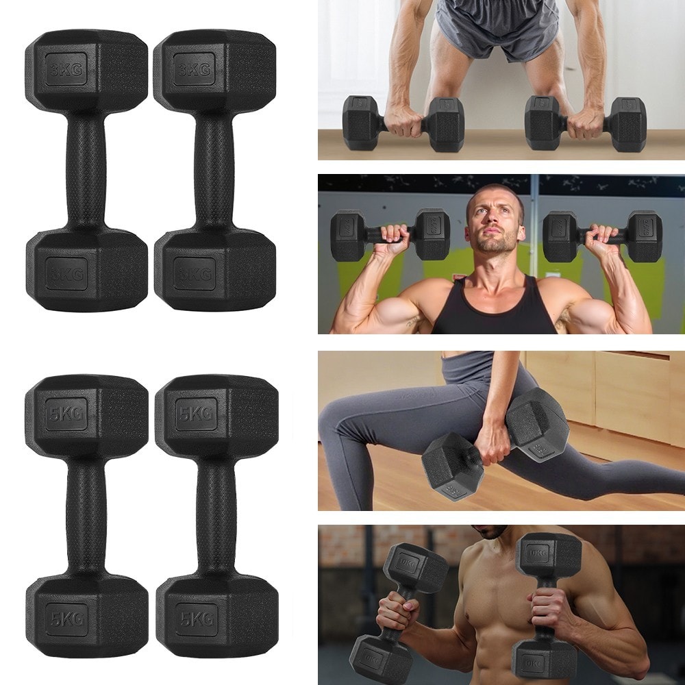 2x2kg/2x3kg/2x5kg/2x7.5kg/2x10kg Dumbbells Hex Dumbbell Weight Set Hand Weights