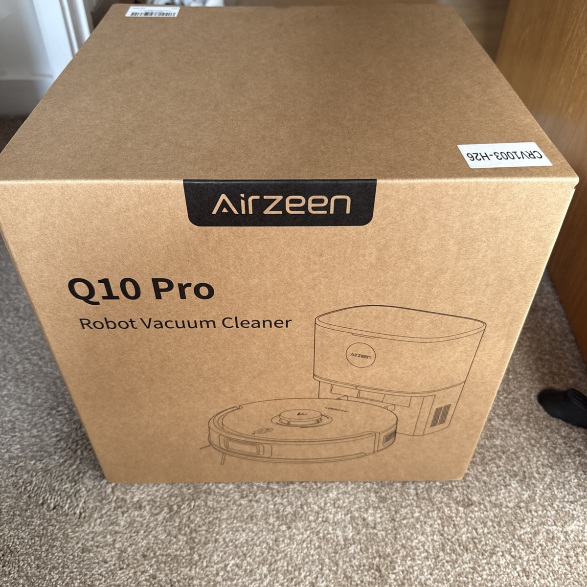Airzeen Robot Vacuum and Mop, Self-Emptying, with Laser Navigator+Smart Mapping