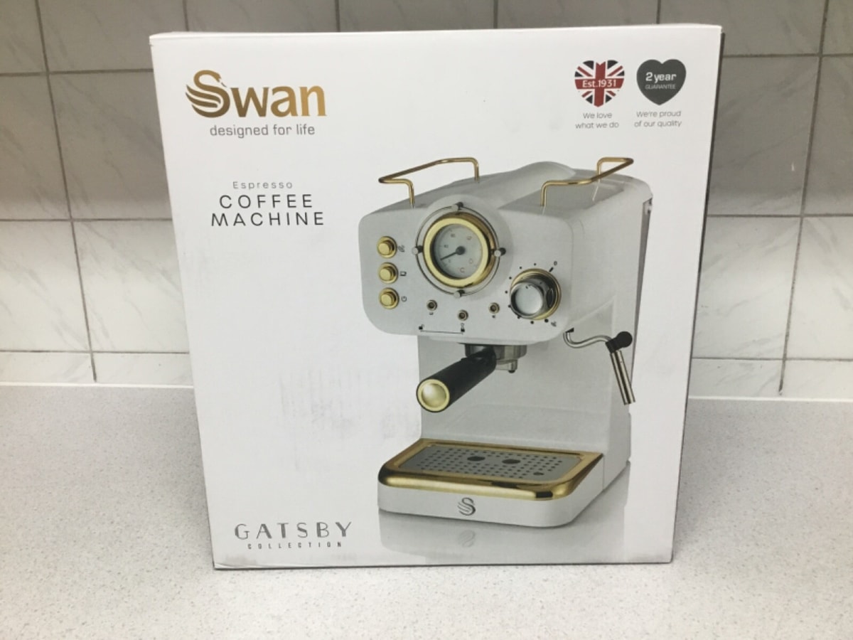 Swan Espresso Coffee Machine * Gatsby Collection * 15 bar * Model SK22112 * NEW