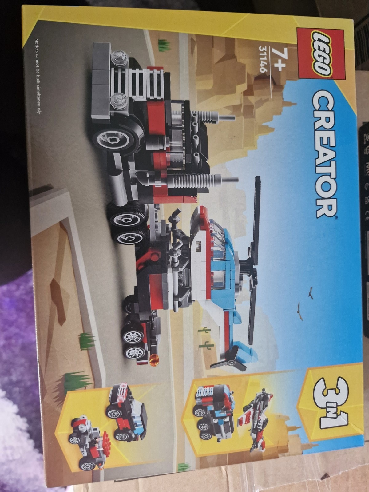 LEGO Creator 31146 Flatbed Truck with Helicopter Building Kit