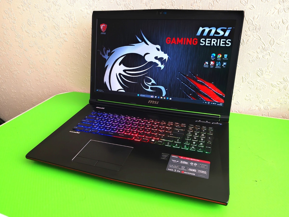 Gaming Laptop Msi Intel i7 With 16GB RAM 1TB HDD 128GB M.2 SSD VR Ready