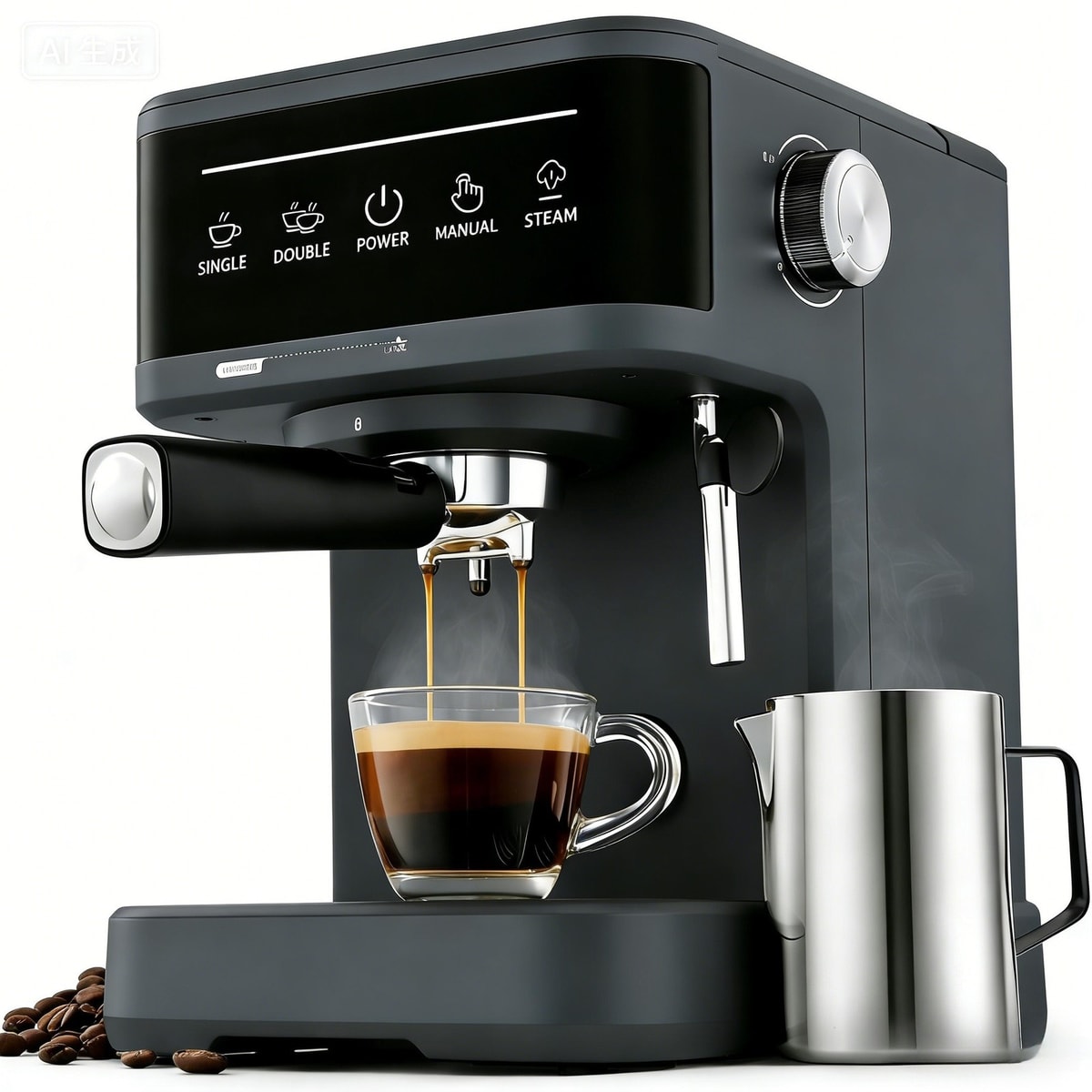 20 Bar Espresso Cappuccino Coffee Machine Milk Frother 1.8L Tank