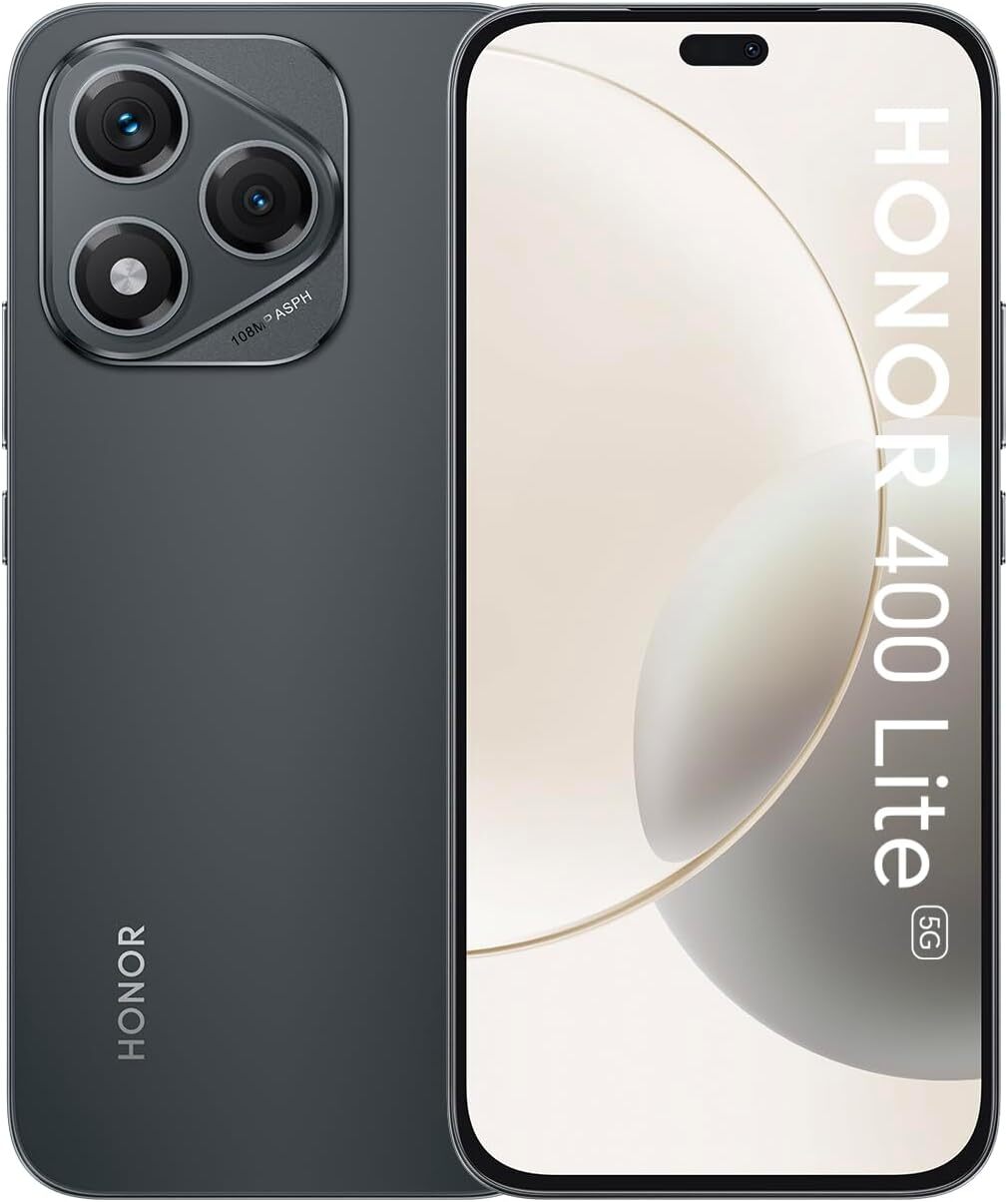 Honor 400 Lite 5G 6.7'' AI Smartphone 256GB Unlocked SIM-Free - Velvet Black A
