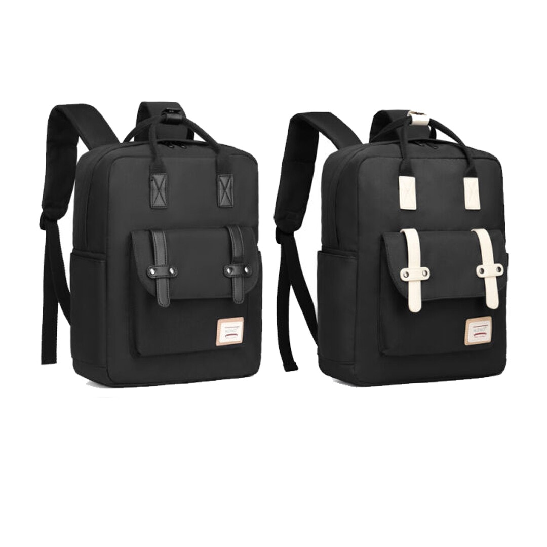 Rucksack Large Laptop Bags A4 School Shoulder Bag Backpack Plain College Bags