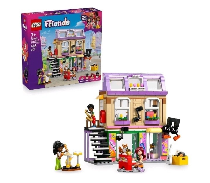 LEGO Friends 42653 Music Shop & Apartment Toy with 3 Mini Dolls, New & Sealed
