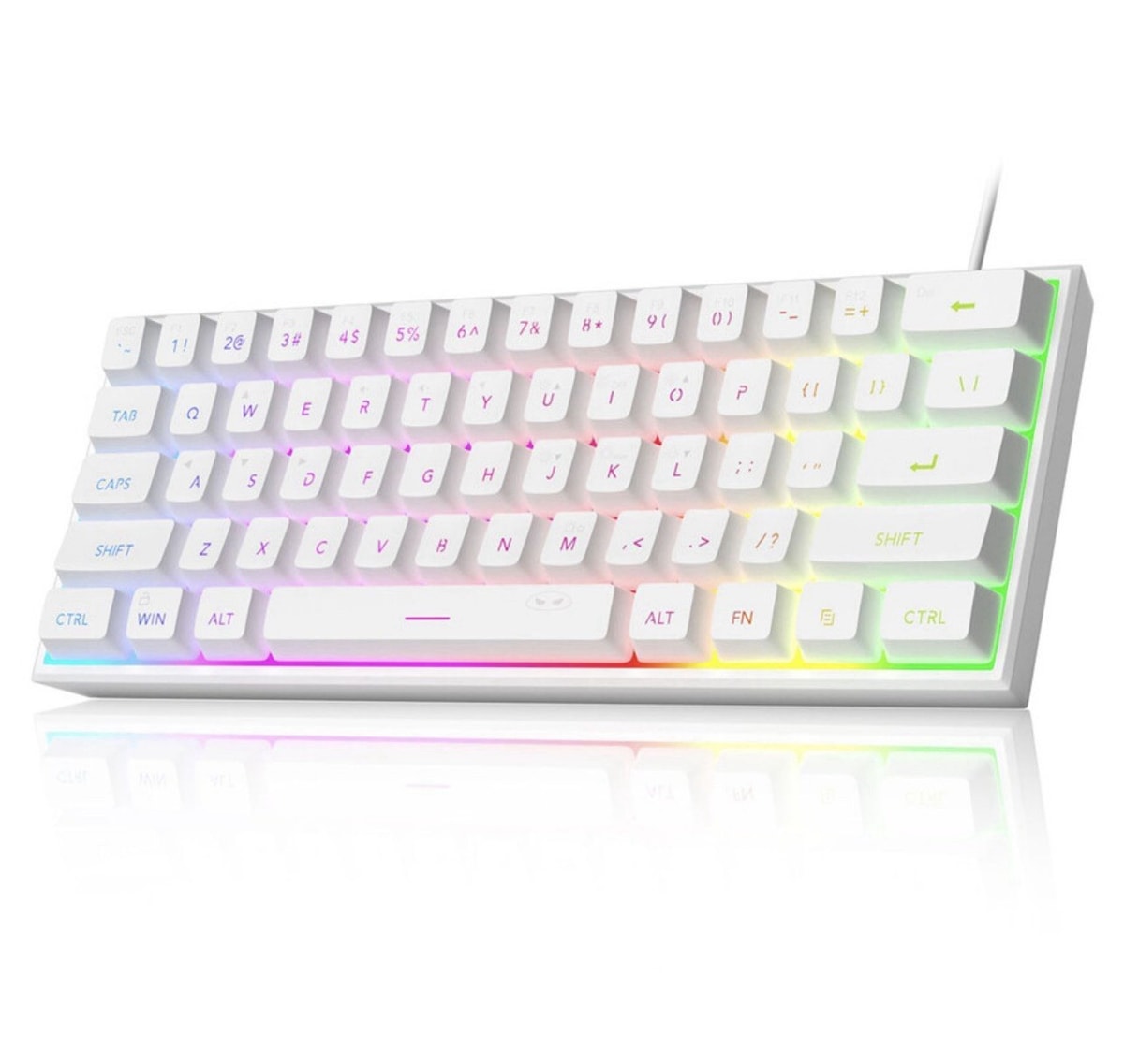 MageGee TS91 60% Wired Gaming Keyboard, QWERTY US layout, RGB Backlit 61 Key