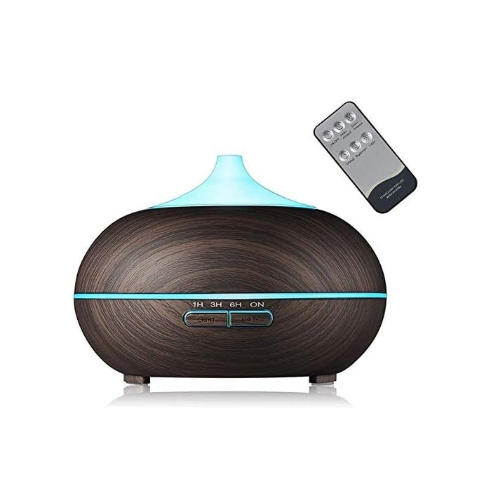 Wqjifv 550ml Essential Oil LED Diffuser Aromatherapy Aroma Diffusers Ultrasonic