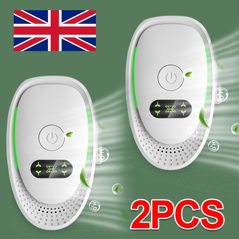 2pcs Air Purifier for Bedroom Smokers Plug-in Negative Ion Generator AirPurifier