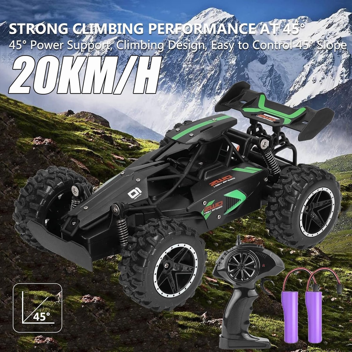 4WD RC Stunt Car Monster Truck Off-Road Vehicle Toys Gift 2.4G Remote Control UK