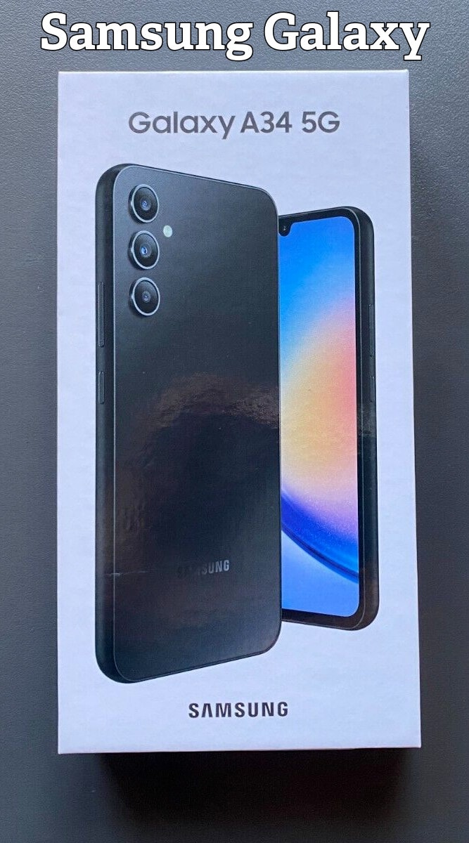 NEW Samsung Galaxy A34 5G, 128GB, Black, Unlocked Smartphone