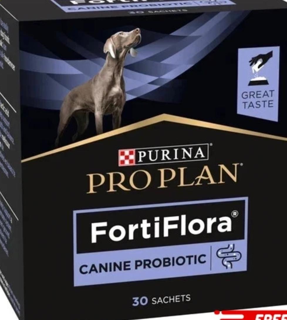 Purina Pro Plan Fortiflora Canine Probiotic Dog Food Supplement 30 x 1g.