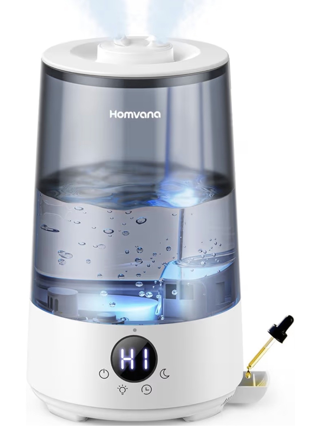 Homvana Humidifier for Bedroom, 3.6L Cool Mist Humidifiers, 360° Rotatable Mist,