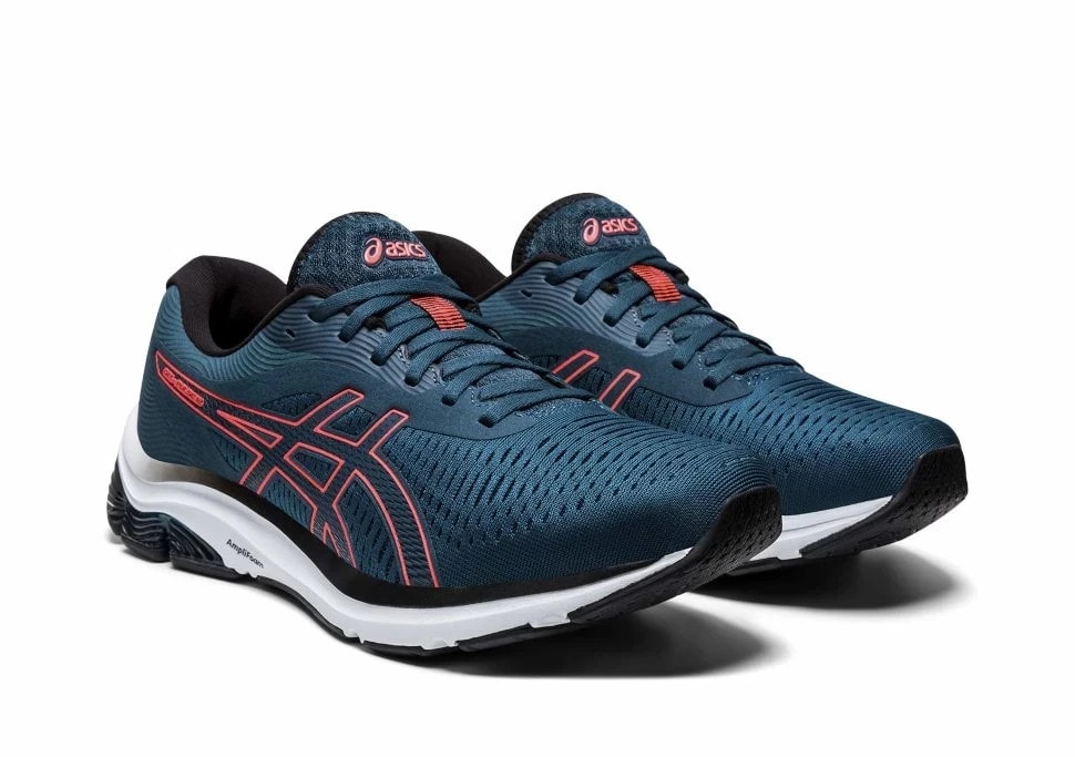 Asics Gel Running Shoes Gel Pulse 12 Magnetic Blue / Magnetic Blue Mesh Trainers