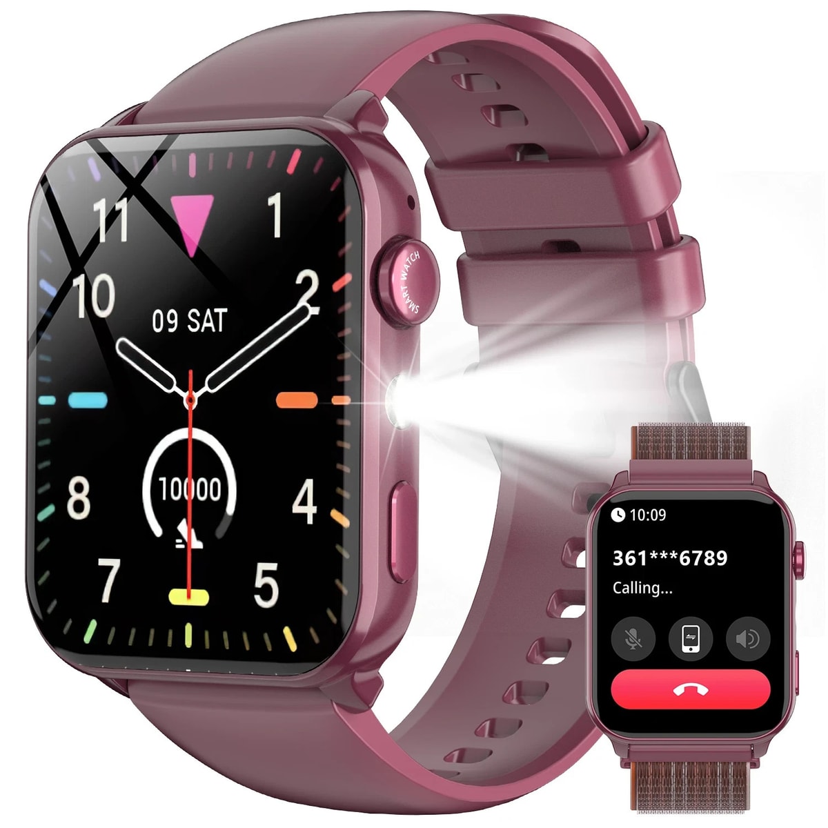 Women Alexa Smart Watch Fitness Bluetooth Call Watch for Android iPhone Samsung.