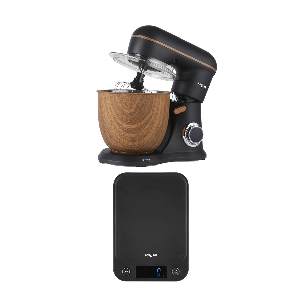 Salter Toronto Stand Mixer & Kitchen Scale – 10 Speeds & Pulse Function, Black