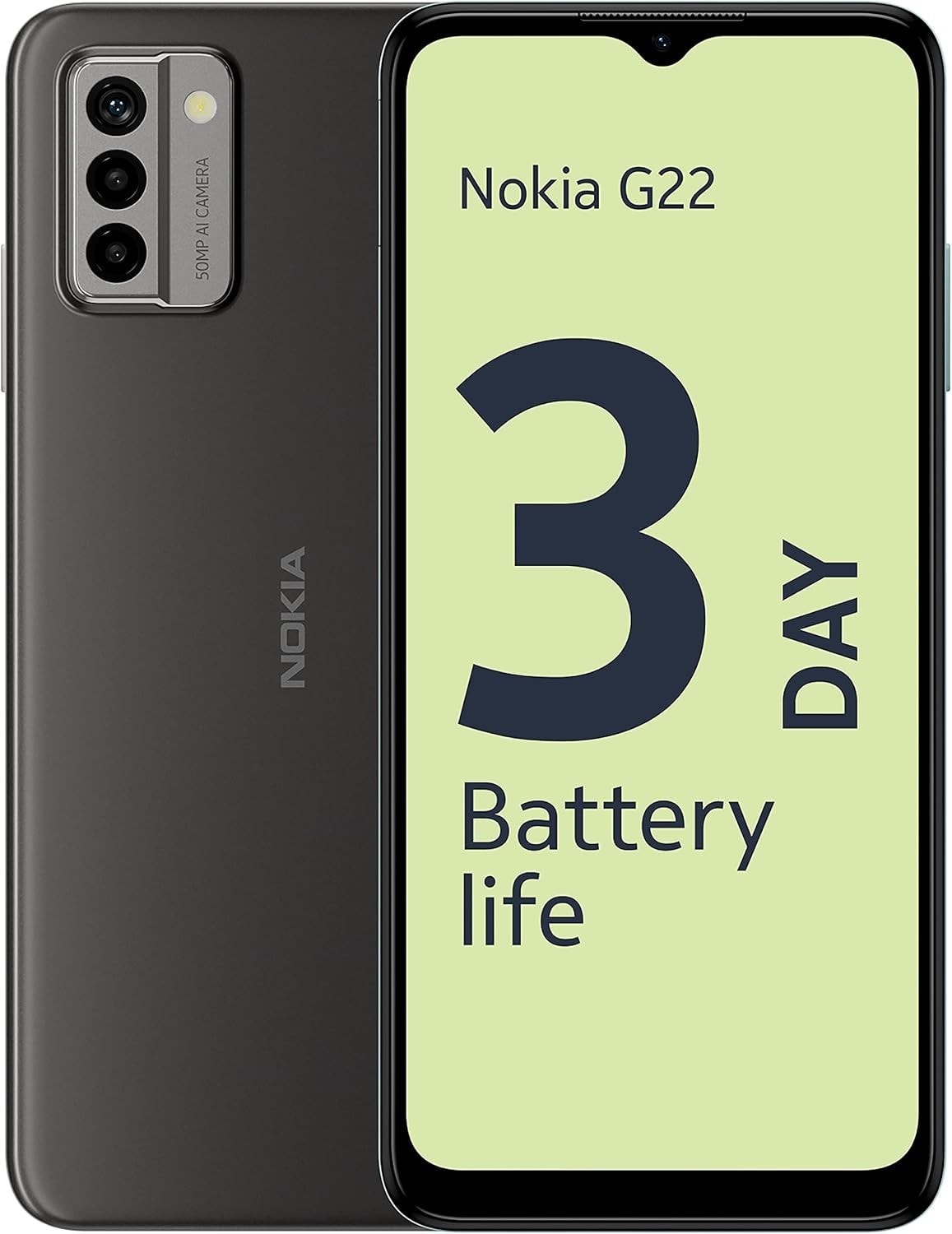 Nokia G22 6.52” HD+ Dual SIM Smartphone, Android 12, 50MP 64GB/4GB - Meteor Grey