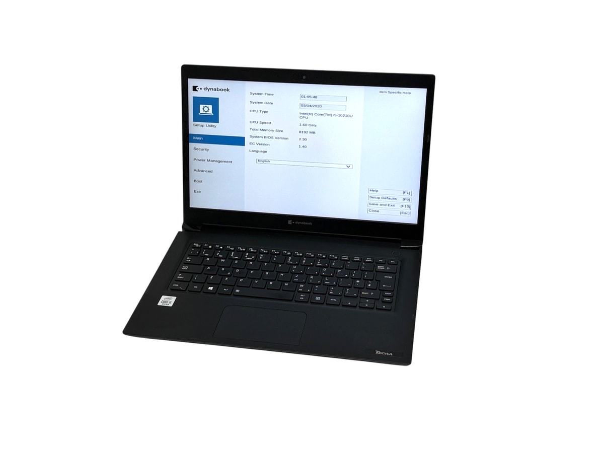 TouchScreen Toshiba Dynabook Tecra i5 10th Gen 256GB NVMe 8GB A40-G-138 14"FHD