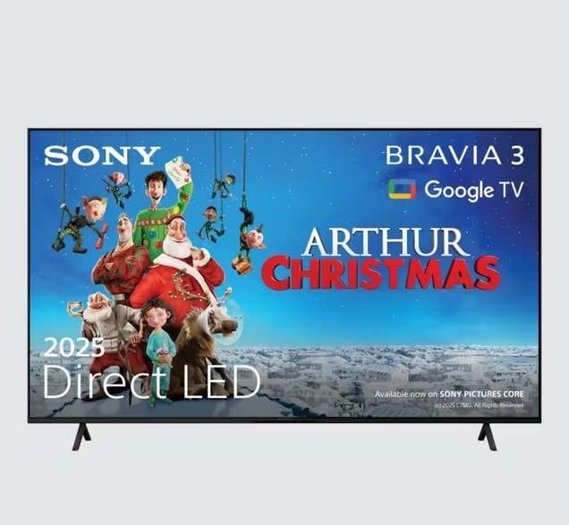 Sony 55 inch Smart TV Bravia 3 K55S38BP 2025 LED HDR 4K Ultra HD Black C Grade