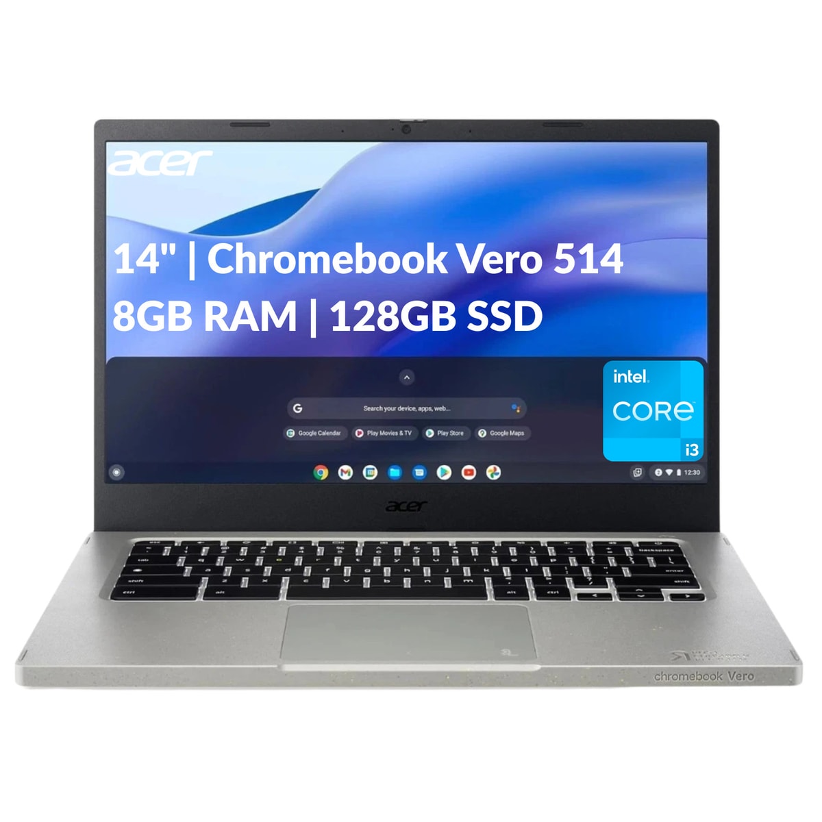 Acer Chromebook Vero 514 14" FHD Core i3-1215U 8GB RAM 128GB SSD Refurbished