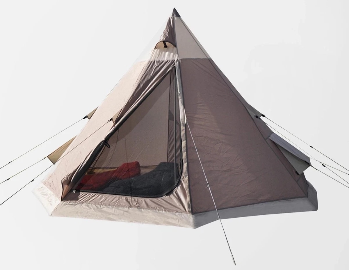 Eurohike 4-Person Waterproof Teepee Tent Festivals Camping Garden 4 Berth