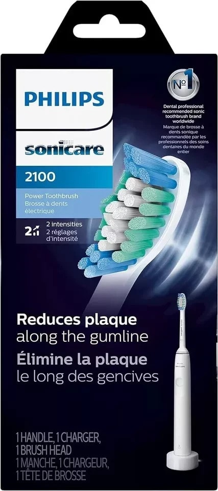 PHILIPS Toothbrush Sonicare 2100 Power Teeth brush Rechargeable Electric White